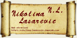 Nikolina Lašarević vizit kartica